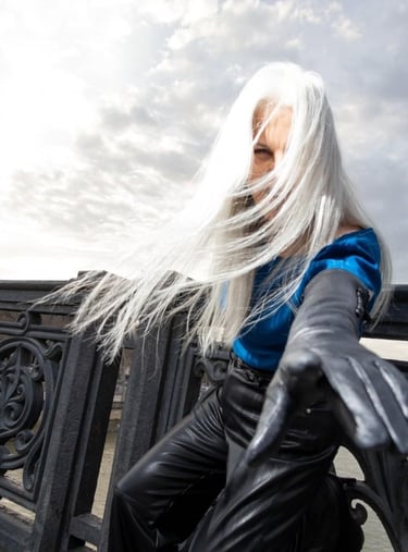Elizabeth Lotz (Liz Lotz) art director fashion silver model photoshoot stylist Tbilisi Elene Tchanishvili