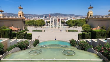 View of Barcelona from Museu Nacional D'Art De Catalunya (MNAC)