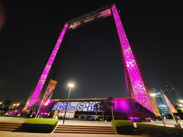 Dubai Frame at Night