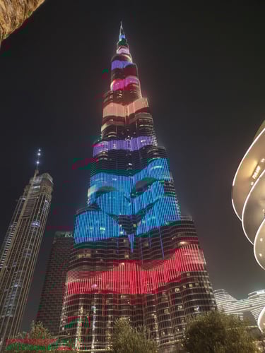Burj Khalifa at Night - Dubai