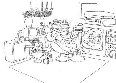 Garfield Living It Up