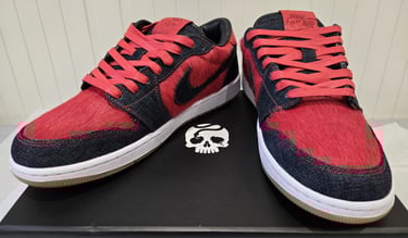 Jordan 1 Low Bespoke 'Denim & Pony Hair'
