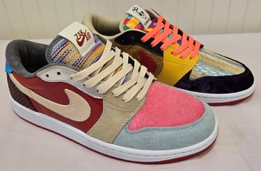 Jordan 1 Low Bespoke 'Loads of Materials'