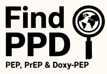 Find PEP, PrEP and Doxy-PEP logo