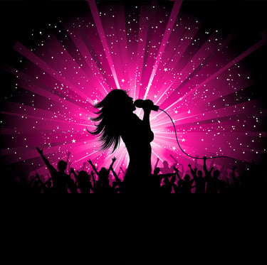 Singer artist/performer logo