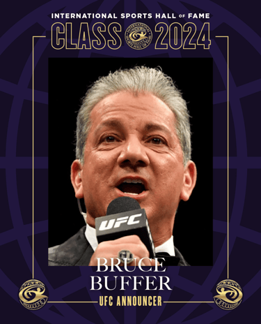 Bruce Buffer, a UFC announcer, is known for his catchphrase "It's time!"