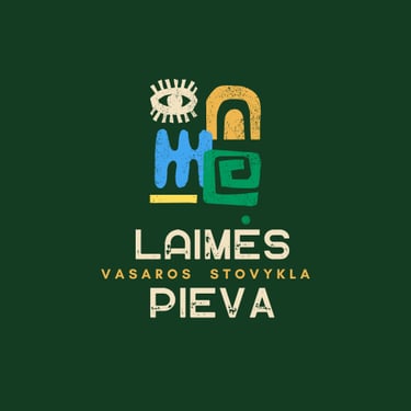 Stovykla "Laimės pieva" logo