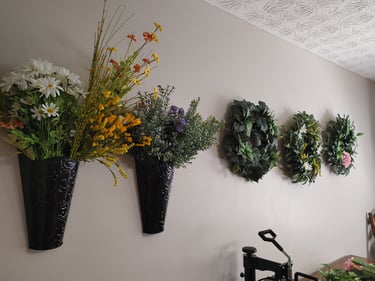 "The wreath room" Where JM Creations by Rachael began.