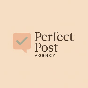 Perfect post agency logo