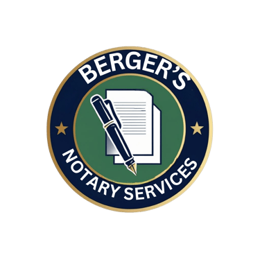 Berger's Notary Services logo