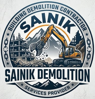 BUILDING DEMOLITION CONTRACTOR logo