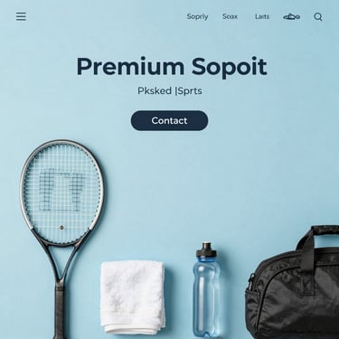 A friendly person typing on a laptop with a tennis court and ice hockey rink in the background.