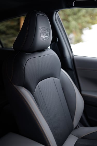 Subaru Crosstrek Wilderness front drivers seat close up