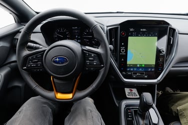 Driver POV in 2025 Subaru Crosstrek Wilderness