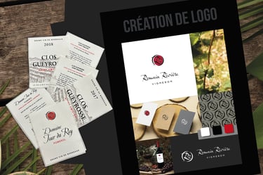 création logo étiquettes de vin