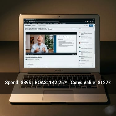 google ads for online courses results