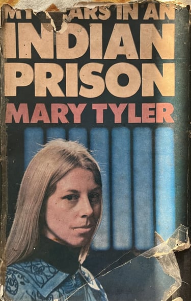 Worn cover of My Years in an Indian Prison, a book by Mary Tyler.