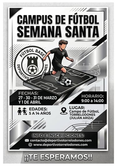 Campus de fútbol de Semana Santa Deportivo Torrelodones en el campo Julián Ariza