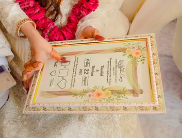 Nikkah photography and videography by Shots By A