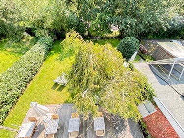 Hotel DunenNest - Blick auf die Frühstücksterrasse