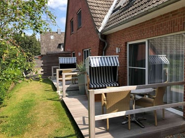 Hotel DunenNest - Terrassen der Komfortzimmer