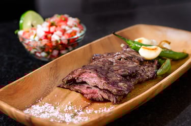 Plato con arrachera asada