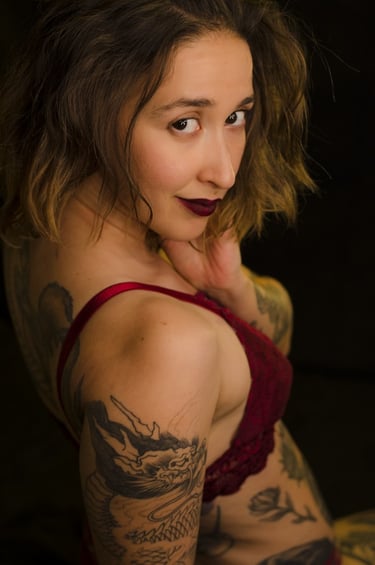 Chica mirando a la cámara