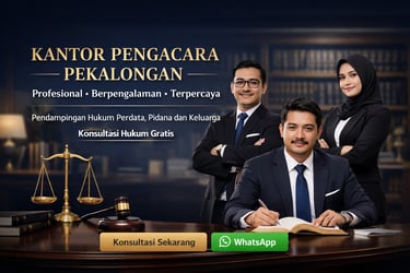 Tim pengacara Pekalongan profesional melayani konsultasi hukum perdata dan pidana gratis.