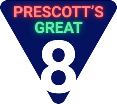 Prescott's Great Eight logo