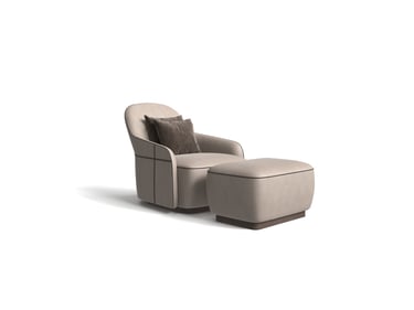 accent armchair with footstool for bedroom by poshway