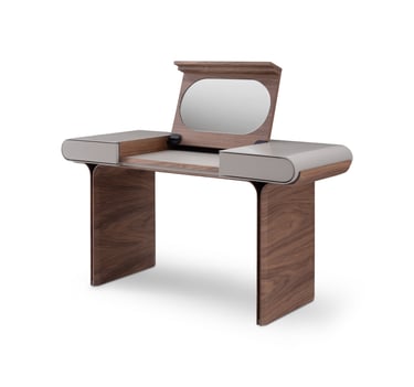 makeup table with built in mirror