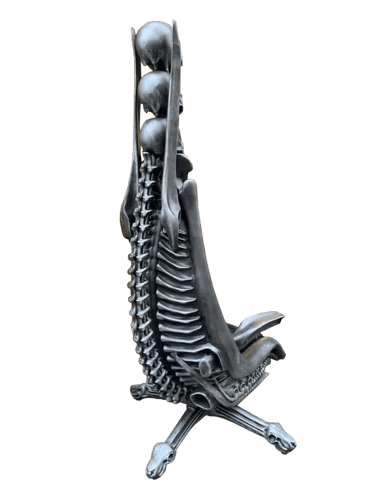 3D printed Giger Harkonnen chair, life size