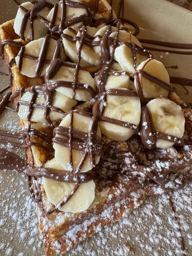 Nutella banana wafle 