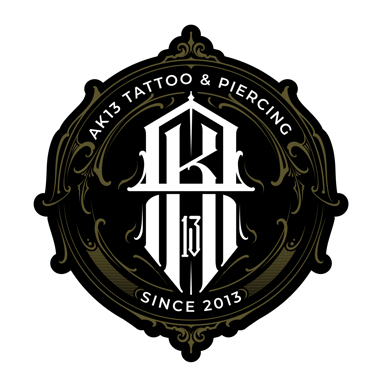AK13 Tattoo and Piercing logo