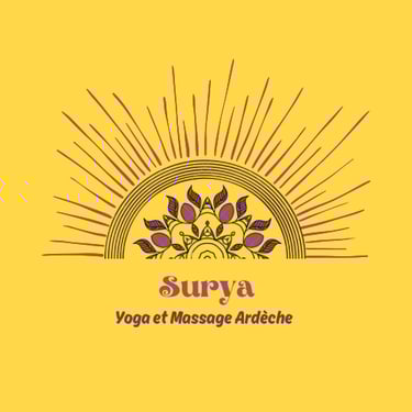 Surya yoga et massage Ardèche logo
