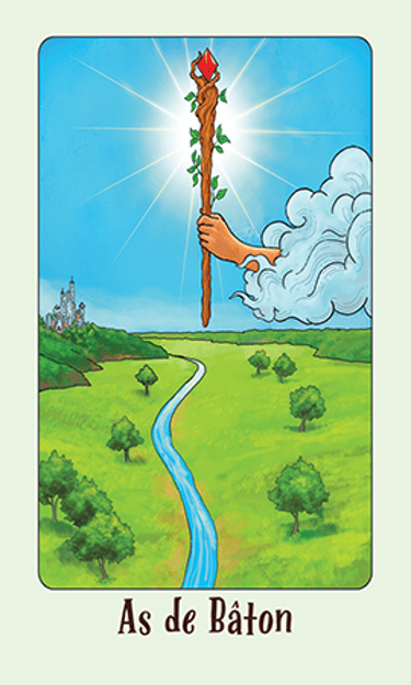 Jasper Tarot Next gen As de BATON