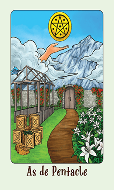 Jasper Tarot Next gen As de Pentacle