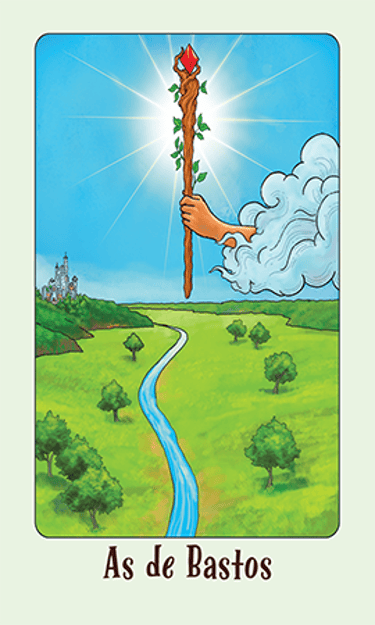 Jasper Tarot Next gen As de Bastos