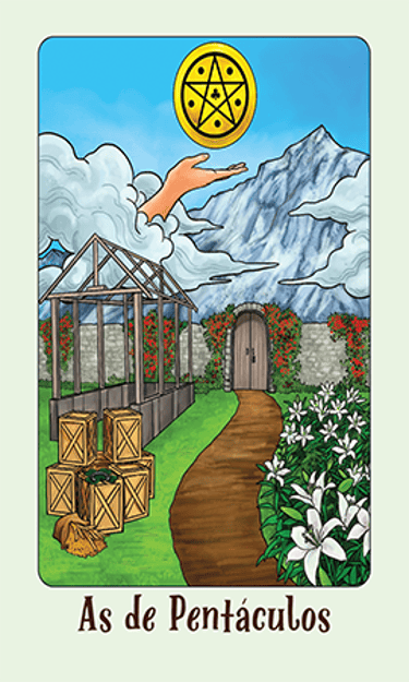 Jasper Tarot Next gen Ace de Pentaculos