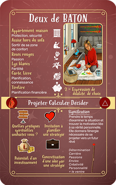 Jasper Tarot Next gen Explication Deux de BATON