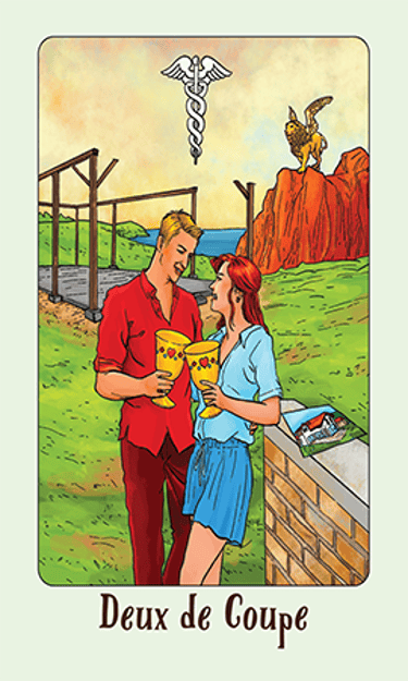 Jasper Tarot Next gen deux de Coupe