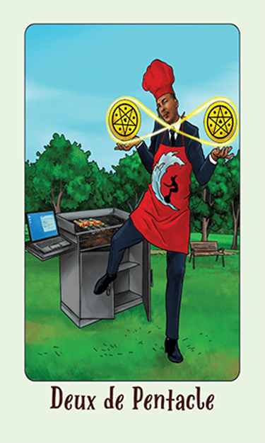 Jasper Tarot Next gen Deux de Pentacle