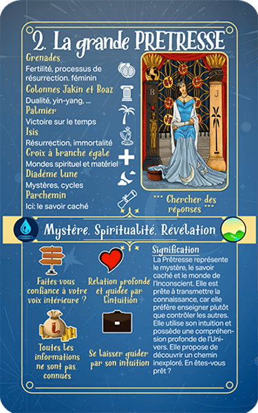 Jasper Tarot Next gen Explication Majeur La grande Pretresse