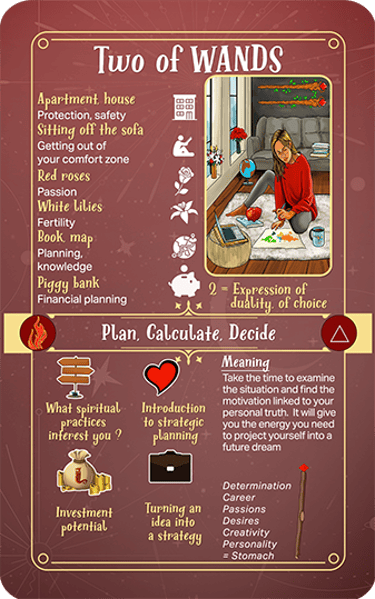 Jasper Tarot Next gen Explanation Two of Wands