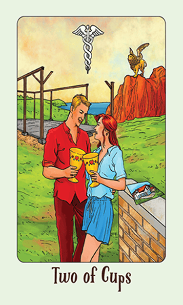 Jasper Tarot Next gen Two of Cups