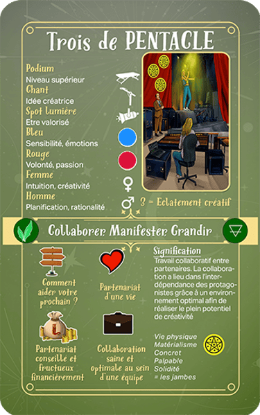 Jasper Tarot Next gen Explication trois de Pentacle