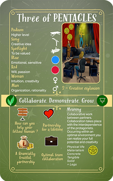 Jasper Tarot Next gen Explanation Three of Pentacles