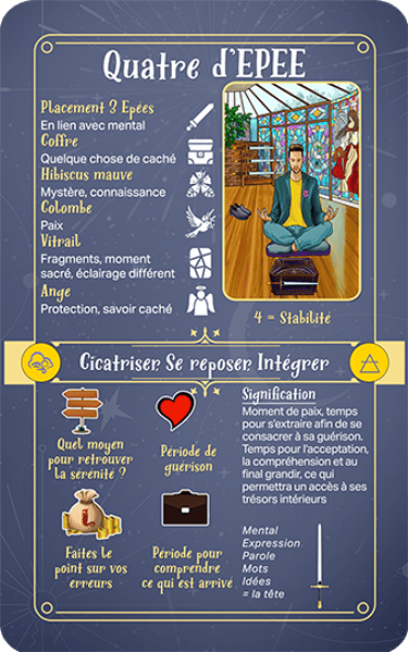 Jasper Tarot Next gen Explication Quatre de EPEE