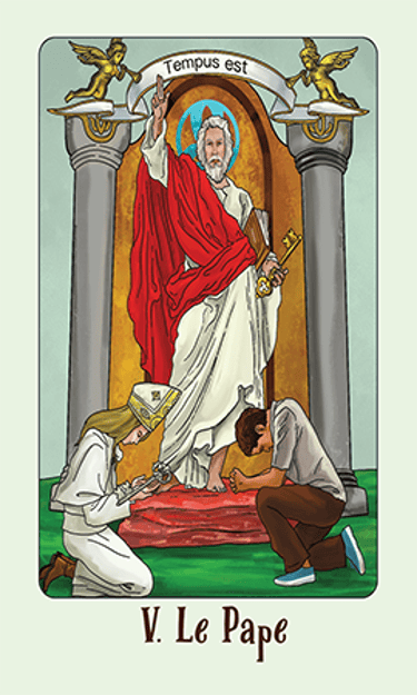 Jasper Tarot Next gen Majeur Le Pape