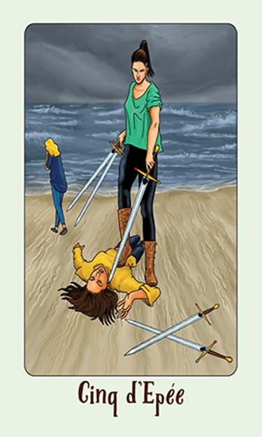 Jasper Tarot Next gen Cinq de EPEE